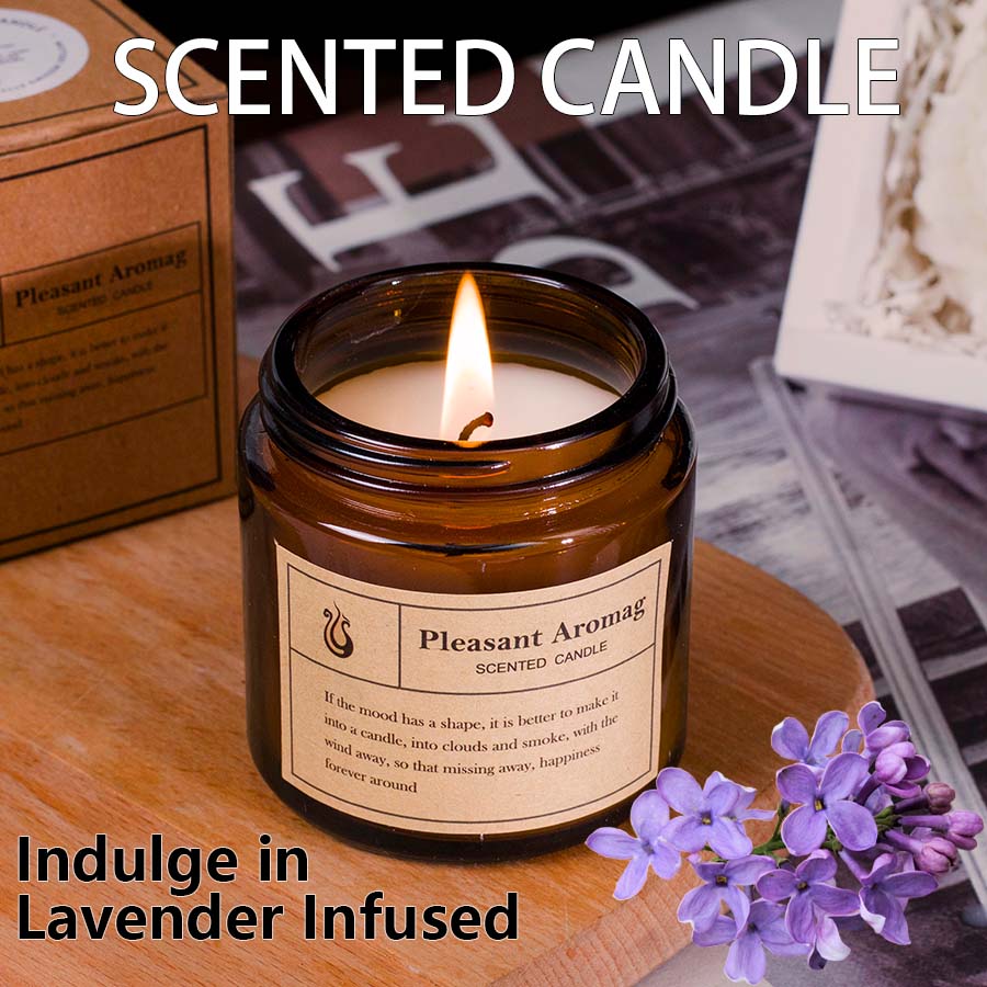 Coconut Wax Flake - Candela Decorativa Profumata alla Lavanda, Senza