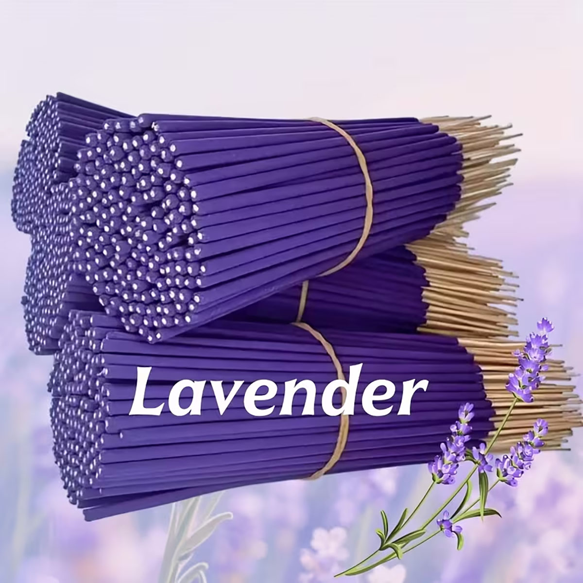 Uv Inhibitor Candle - Bastoncini d'incenso premium all'aroma di lavanda,