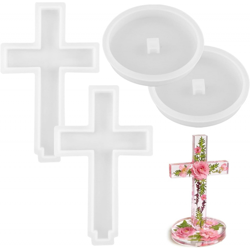Candle Making Moulds - Due stampi in silicone con base