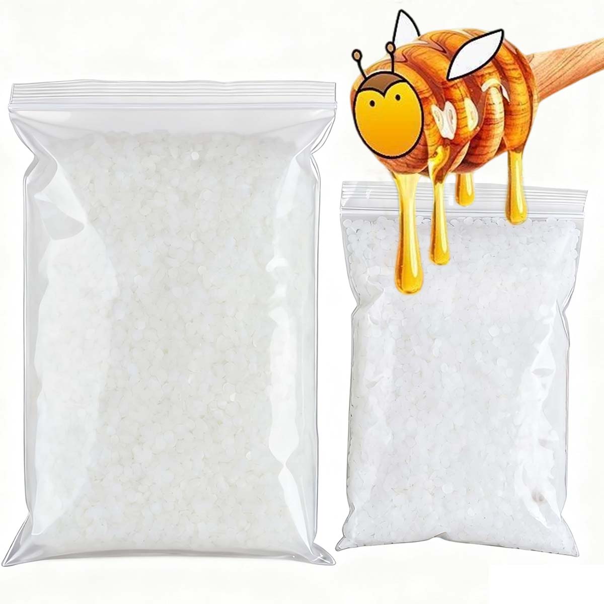 Candle Making Uk - 200g-1000g Cera D'api Bianca Pura Naturale