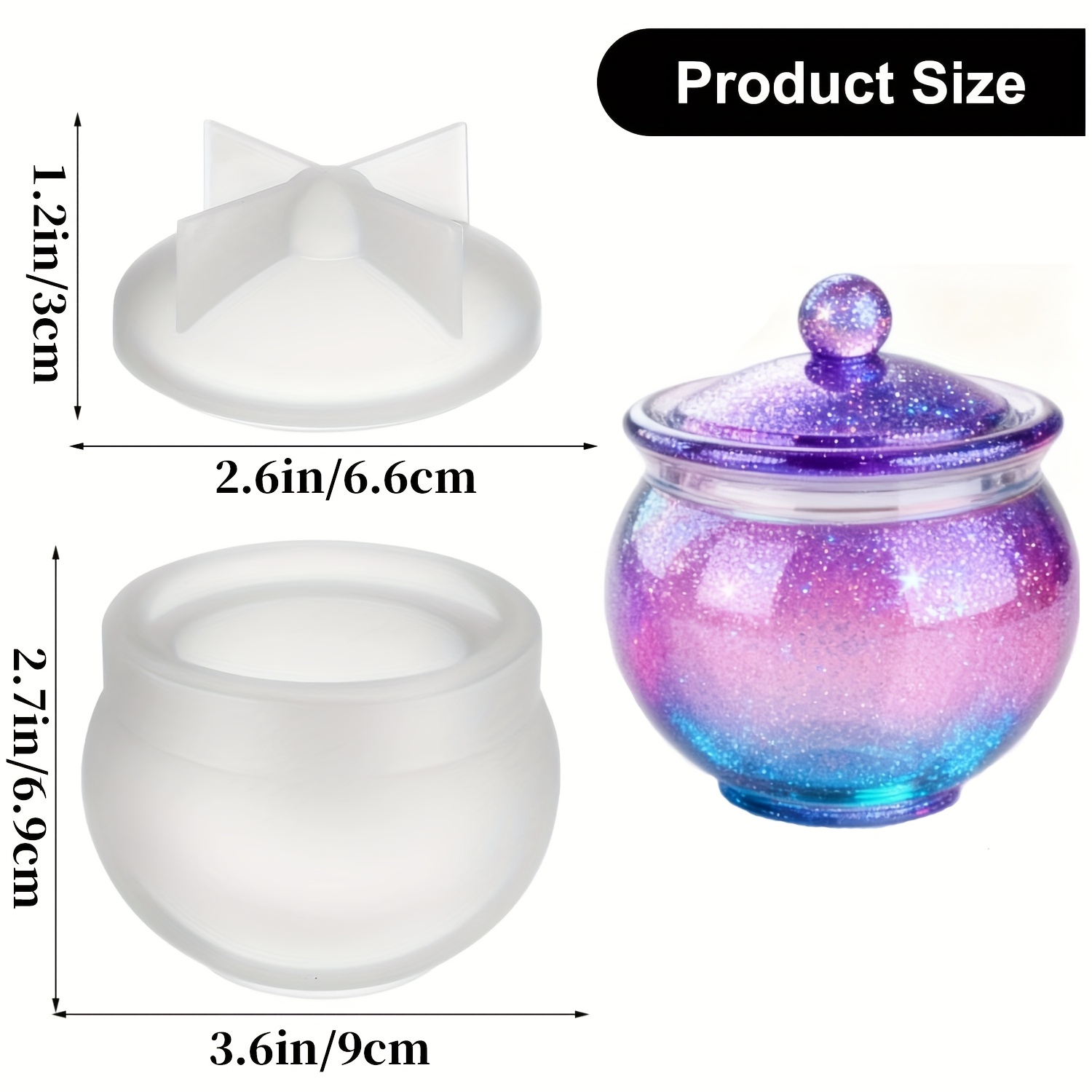1 set di stampi rotondi in res - Candle Making Moulds recensione e prezzo